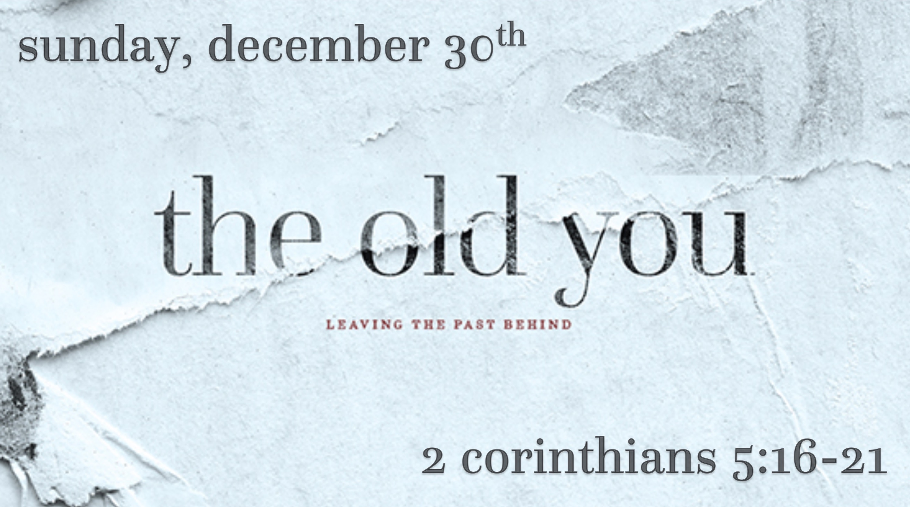 The Old You (audio + text only) Image