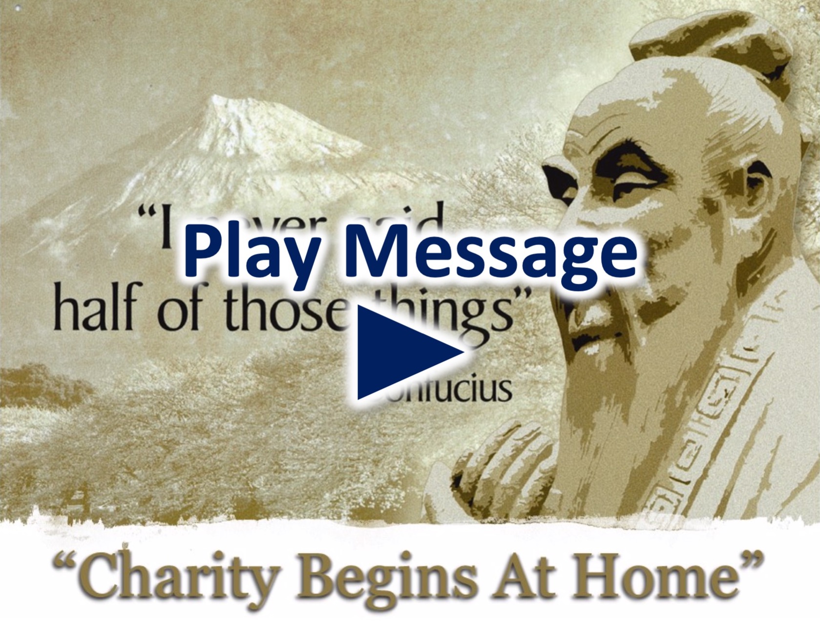 Charity Begins At Home