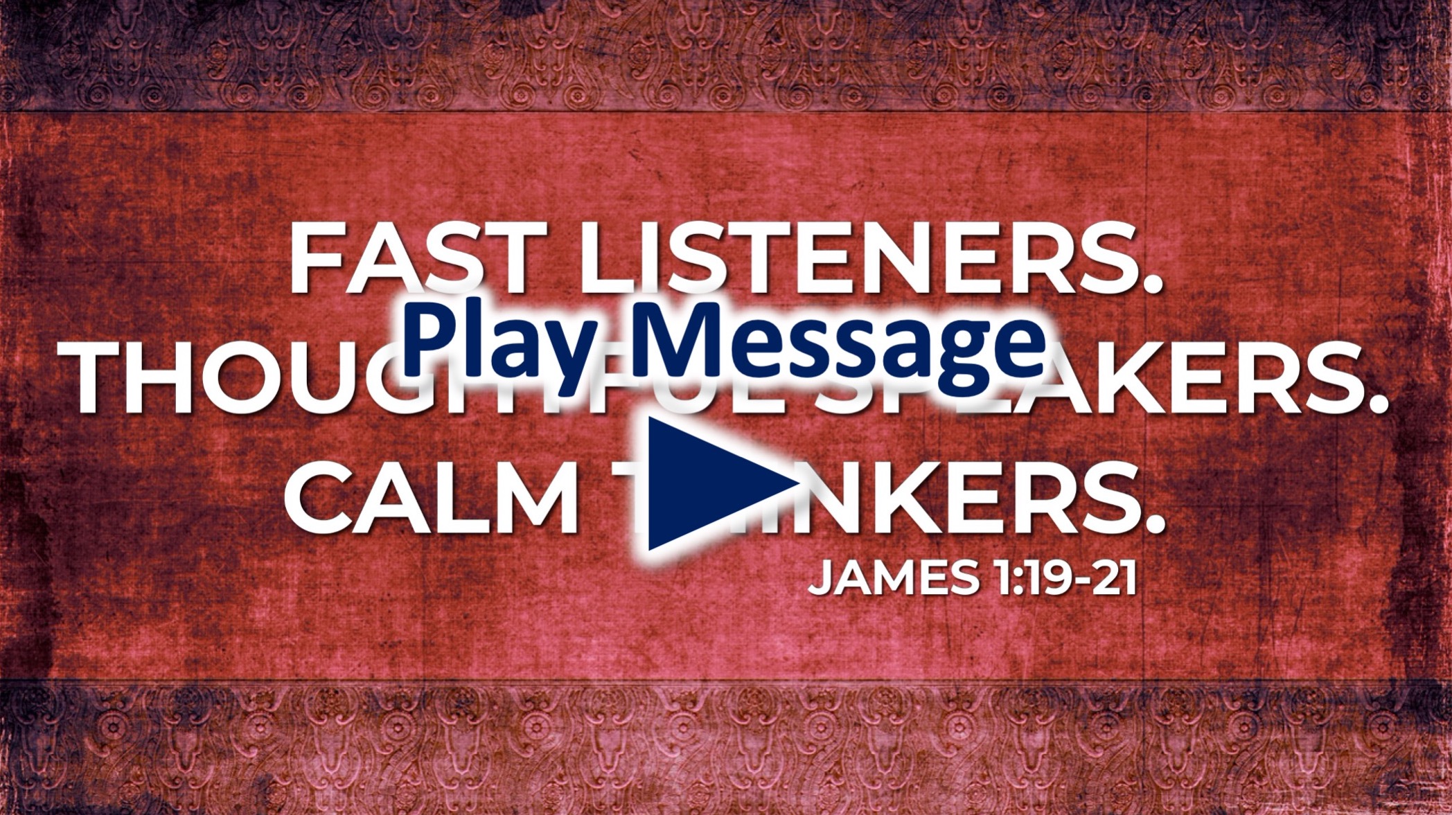 Fast Listeners. Thoughtful Speakers. Calm Thinkers. Image